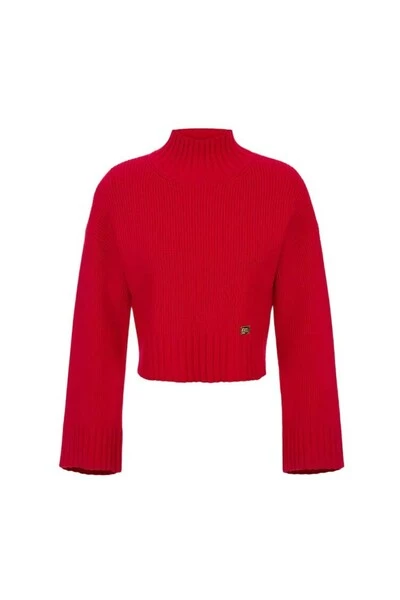 Elisabetta Franchi Coltruien Turtlenecks Red 4 Elisabetta Franchi Coltruien Turtlenecks Red - Afbeelding 4