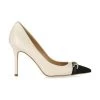 Pumps ELISABETTA FRANCHI BUTTER BLACK PUMP WITH HORSEBIT Beige