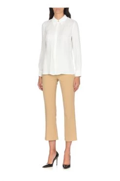Elisabetta Franchi Broeken Trousers Beige