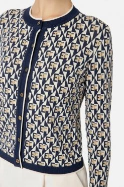 Elisabetta Franchi Vesten Cardigans Blue -Elisabetta Franchi Winkel d84db1aacde959ebe7acb028a8d69d66