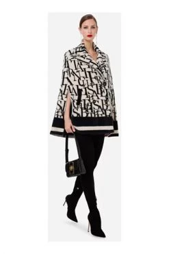 Poncho's Elisabetta Franchi Coats Black Black -Elisabetta Franchi Winkel d8514c0b98e9d5a6e1f1ebe8b7767b00