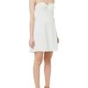 Elisabetta Franchi Casual Jurken Mini Dress With Jewel Chain White