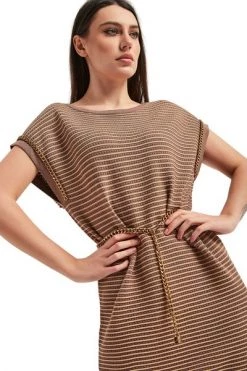 Elisabetta Franchi Casual Jurken Dress Beige -Elisabetta Franchi Winkel d9289280ec028cf3f6b8f8b1b1991d42