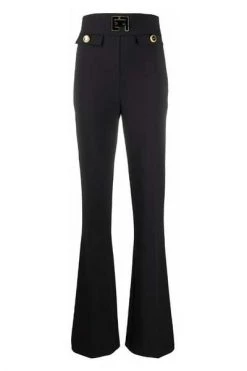 Elisabetta Franchi Vrijetijds Broeken Trousers Black