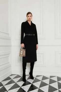 Elisabetta Franchi Trenchcoats & Mantels Belted Coats Black -Elisabetta Franchi Winkel d9d54e0a1eb280211bb22508467930ea