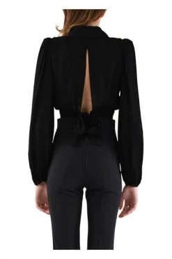 Elisabetta Franchi Blouses Blusa Black -Elisabetta Franchi Winkel d9fec63bbc06caa8f0180a003693df3c