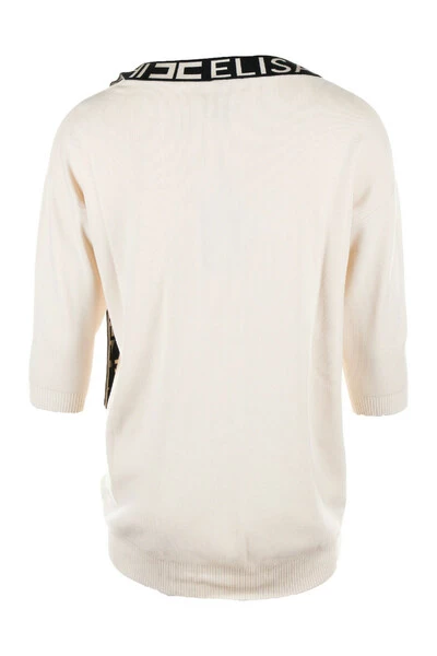 Elisabetta Franchi Sweaters Sweater Beige 1 Elisabetta Franchi Sweaters Sweater Beige