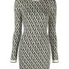 Elisabetta Franchi Casual Jurken Knitted Dresses Black