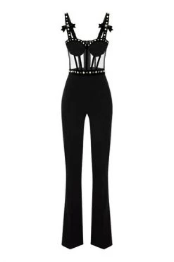 Elisabetta Franchi Jumpsuits & Tuinbroeken Jumpsuits Black