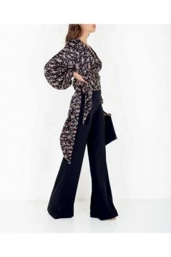 Elisabetta Franchi Blouses Floral Print Blouse Black -Elisabetta Franchi Winkel dafd406022a64f2bc0a9e4539e13c708