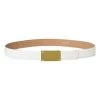 Elisabetta Franchi Riemen Belt White