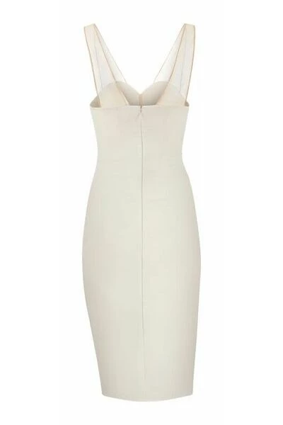 Elisabetta Franchi Feestjurken Party Dresses Beige 3 Elisabetta Franchi Feestjurken Party Dresses Beige - Afbeelding 3