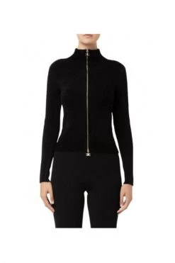 Elisabetta Franchi Hoodies & Sweatvesten Jacket Black