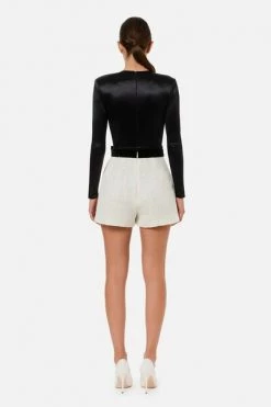 Elisabetta Franchi Korte Broeken Casual Shorts White