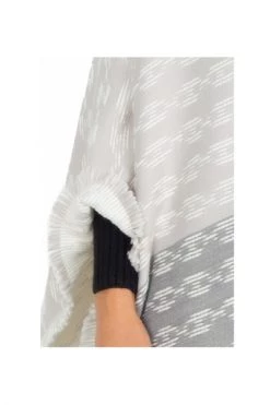 Elisabetta Franchi Poncho's Cape Gray