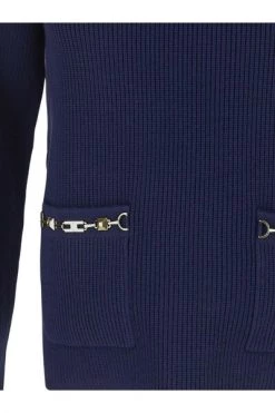 Elisabetta Franchi Coltruien Roll-Neck Jumper Blue