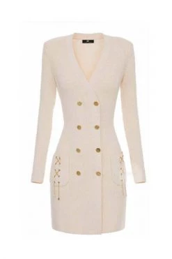 Elisabetta Franchi Casual Jurken Short Dresses Beige 6 Elisabetta Franchi Casual Jurken Short Dresses Beige -Elisabetta Franchi Winkel dc319e310f0d248de2a58282a71c7513