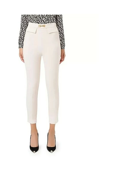 Elisabetta Franchi Pantalons Skinny Trousers Beige 2 Elisabetta Franchi Pantalons Skinny Trousers Beige - Afbeelding 2