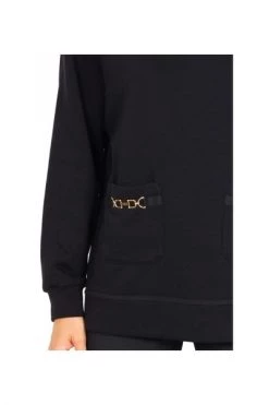Elisabetta Franchi Hoodies & Sweatvesten Hoodie Black