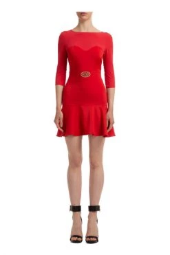 Elisabetta Franchi Casual Jurken Mini Dress Short Sleeve Red -Elisabetta Franchi Winkel dd0378259af96bc10965eb190c3eee37