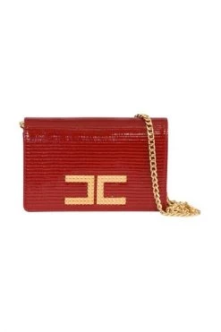 Elisabetta Franchi Schoudertassen Cross Body Bags Red