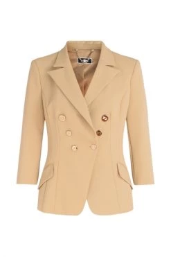 Elisabetta Franchi Blazers Jacket Beige -Elisabetta Franchi Winkel dda0c2ecf0db6cf7995cc09f8251ceee