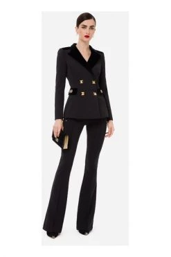 Elisabetta Franchi Blazers Jackets Black -Elisabetta Franchi Winkel ddbf232b1ca30f7eedbdcba154113887