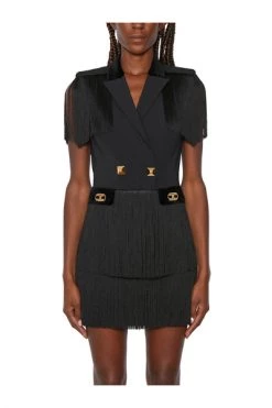Elisabetta Franchi Casual Jurken Short Dresses Black -Elisabetta Franchi Winkel deae464df7cca892a2251614ce5ba1dc