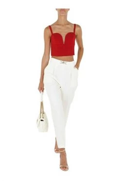 Elisabetta Franchi Tops Bustier With Sweetheart Neckline Red -Elisabetta Franchi Winkel debe8f891da65f290f6f2922d838b502