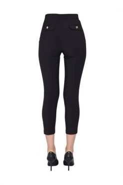 Elisabetta Franchi Broeken Cropped Trousers Black 7 Elisabetta Franchi Broeken Cropped Trousers Black -Elisabetta Franchi Winkel def5a8fab96b55f2ead6ff29546ef666