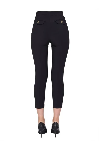 Elisabetta Franchi Broeken Cropped Trousers Black 4 Elisabetta Franchi Broeken Cropped Trousers Black - Afbeelding 4