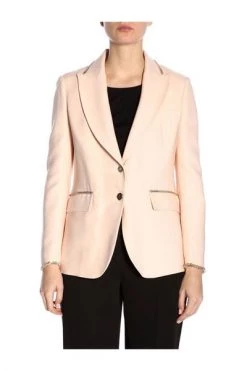 Elisabetta Franchi Blazers Blazer Beige -Elisabetta Franchi Winkel df06593c601df547fc28e1300557f27c