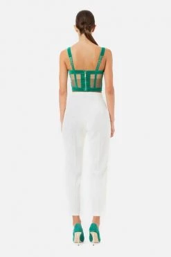 Elisabetta Franchi Sleeveless Tops Green -Elisabetta Franchi Winkel df63c98ba248b57eb37b96b2dec692b0