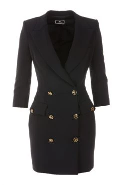 Elisabetta Franchi Casual Jurken Dress Black