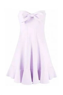 Elisabetta Franchi Casual Jurken Mini Dress With Large Bow Pink -Elisabetta Franchi Winkel dfae1c9cb9fa6e00643fe6d2b7074f8b