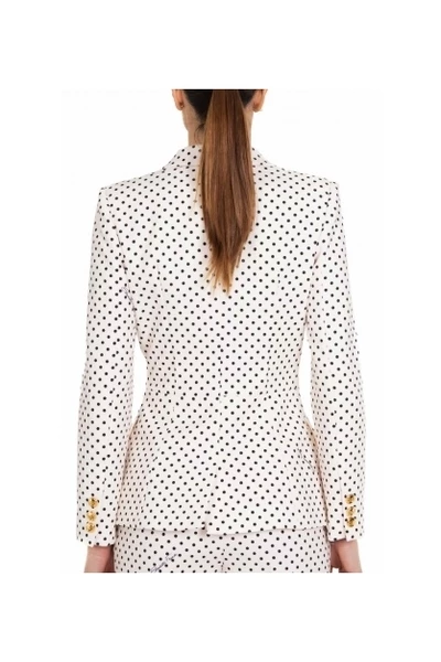 Elisabetta Franchi Blazers Dot-print Blazer White 3 Elisabetta Franchi Blazers Dot-print Blazer White - Afbeelding 3