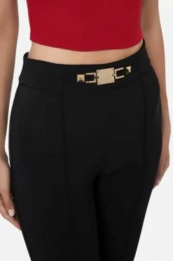 Elisabetta Franchi Wijde Broeken Wide Trousers Black -Elisabetta Franchi Winkel e033fcf1b48e99c0378a239e2cf1086a