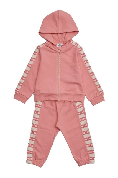Elisabetta Franchi Sets Sweatshirt Zip Cap+joggins Ba Pink 2 Elisabetta Franchi Sets Sweatshirt Zip Cap+joggins Ba Pink - Afbeelding 2