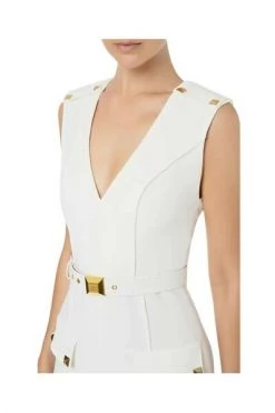 Elisabetta Franchi Casual Jurken Dress White