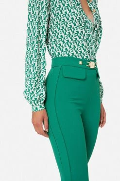 Elisabetta Franchi Chino's Chinos Green -Elisabetta Franchi Winkel e0f0a97965fed73752f5e7a1246b477c