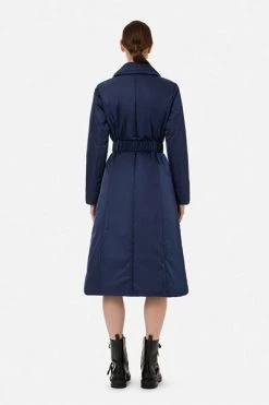 Elisabetta Franchi Trenchcoats & Mantels Trench Coats Blue -Elisabetta Franchi Winkel e1f76811b7bedd0207da8aee0ee5e805