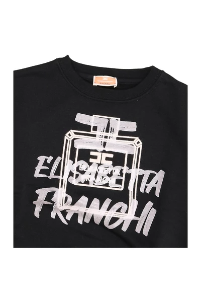 Elisabetta Franchi Sweaters Sweatshirt Black 3 Elisabetta Franchi Sweaters Sweatshirt Black - Afbeelding 3