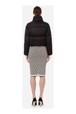 Elisabetta Franchi Winterjassen Winter Jackets Black