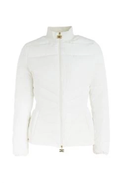 Elisabetta Franchi Gewatteerde Jassen Down Jackets Beige -Elisabetta Franchi Winkel e2b0635a2b123cc35bb5c08e3fe0d024