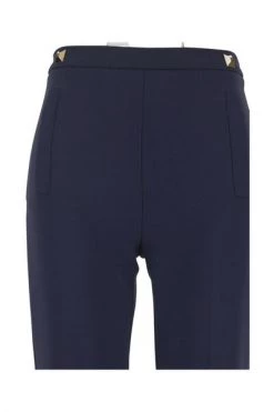 Elisabetta Franchi Chino's Cropped Trousers Blue