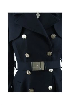 Elisabetta Franchi Trenchcoats & Mantels Double-Breasted Military Coat Black 9 Elisabetta Franchi Trenchcoats & Mantels Double-Breasted Military Coat Black -Elisabetta Franchi Winkel e2effba5a0cb4b3cbd9d73dbc8d18a64