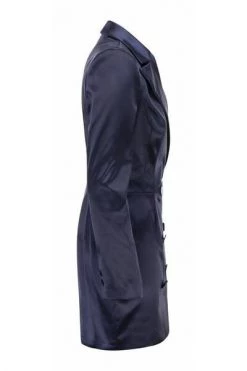 Elisabetta Franchi Parka Jassen Fitted Satin Mini Dress Blue -Elisabetta Franchi Winkel e347f8fc7a97a7d16ebbde6425aea4fa