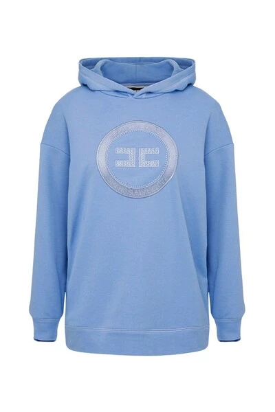 Elisabetta Franchi Hoodies & Sweatvesten Hoodies Blue 4 Elisabetta Franchi Hoodies & Sweatvesten Hoodies Blue - Afbeelding 4