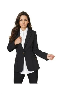 Elisabetta Franchi Blazers BLAZER Black -Elisabetta Franchi Winkel e3aad3502319f6fb9463703272fb54c5