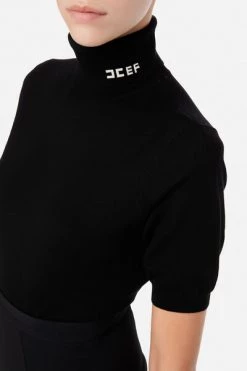 Elisabetta Franchi Coltruien Top Black